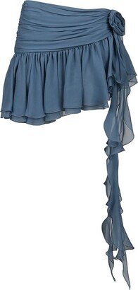 Ruffle Detailed Mini Skirt-AB