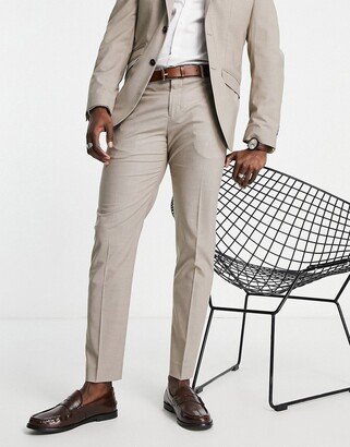 slim fit suit pants in sand