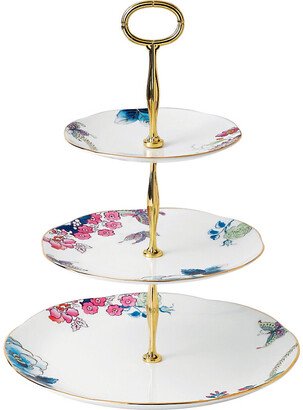 Butterfly Bloom Three-tier Cake Stand