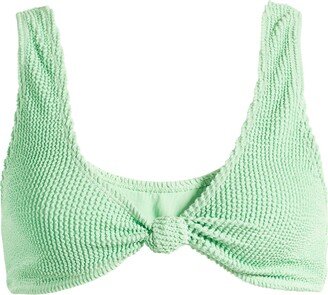 Crinkle Knotted Bikini Top