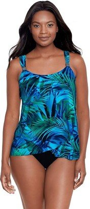 Palm Reeder Dazzle Tankini (Blue Multi) Women's Swimwear