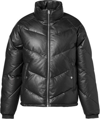 Fursac Lambskin leather down jacket