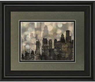 City Lights by Katrina Craven Framed Print Wall Art, 34 x 40