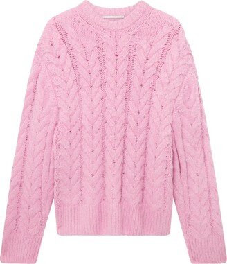 Cable-Knit Long-Sleeve Jumper