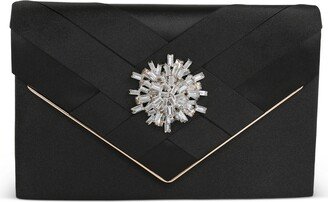 Woman's Camille Criss Cross Starburst Embellished Envelope Clutch Bag