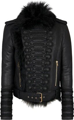 Brandebourg Shearling Leather Jacket