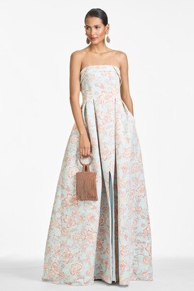 Brielle Gown - Topaz Ikat Floral