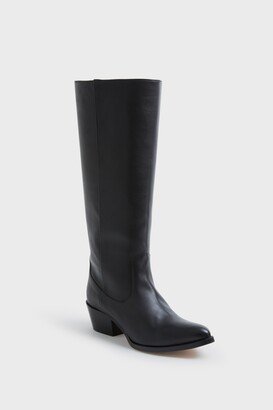 Emerson Fry Black Leather Tall Boot