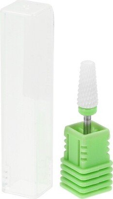 Unique Bargains Ceramic Tungsten Bit Electric Nail Drill File Cuticle Cleaner Tool for Rotary Nail Drill Machine Manicure Pedicure Polishing Kit Green