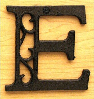 Cast Iron Letter E - 4 5/8 H x4 5/8 W