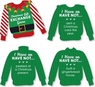 Big Dot Of Happiness Ugly Sweater Holiday Party Have or Have Not Christmas Gift Exchange Game 24 Ct