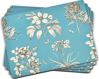 Etchings & Roses Blue by Sanderson Placemats, Set of 4