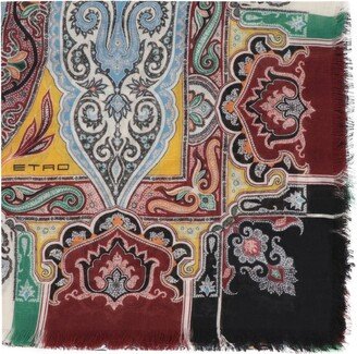 Allover Paisley Printed Scarf