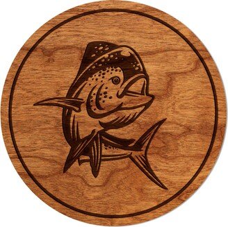 Salt Water Fish Coaster - Crafted From Cherry Or Maple Wood