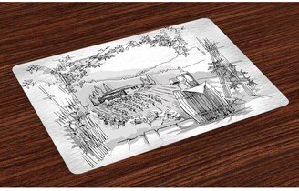 Sketchy Place Mats, Set of 4