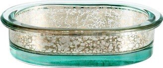 Athena Soap Dish Blue/Silver - Allure Home Creations