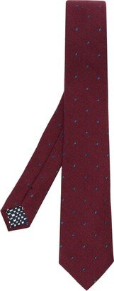 Polka-Dot Embroidered Tie