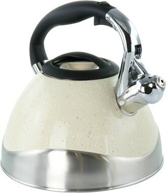 MegaChef 3L Stovetop Whistling Kettle - Light Tan