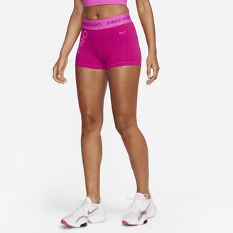 Women's Pro Mid-Rise 3 Graphic Shorts in Pink