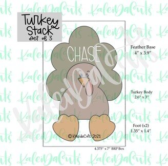 Turkey Stack Cookie Cutter - Set Of 3