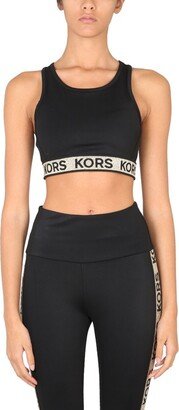 Logo Tape Stretch Sports Bra