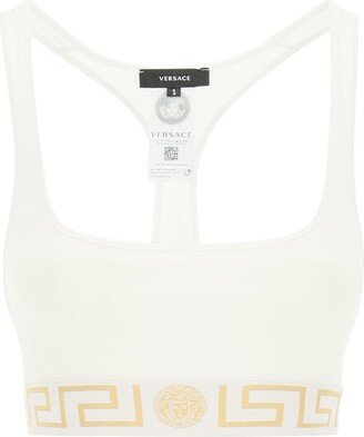 Medusa Logo Band Sports Bra-AA