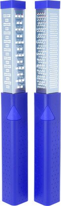 Pop & Grate 4 Blade Graters, Set Of 2, Blue