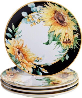 Sunflower Fields 4-Pc. Dinner Plates