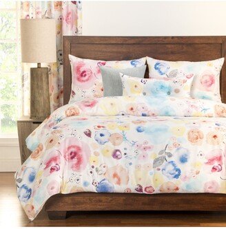 Polka Dot Poppies 6 Piece Queen Luxury Duvet Set