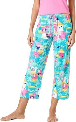 Happy Time Huts Sleep Capris (Ceramic) Women's Pajama