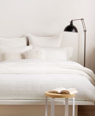 City Pleat White Duvet Covers