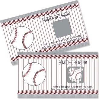 Big Dot of Happiness Batter Up - Baseball - Baby Shower or Birthday Party Game Scratch Off Cards - 22 Count