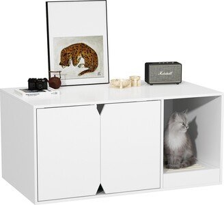 Timechee Decorative Furniture with Hidden Cat Litter Space & Litter Catcher