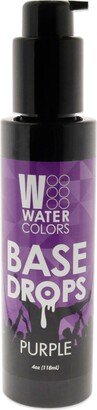 Watercolors Base Drops - Purple by for Unisex - 4 oz Drops