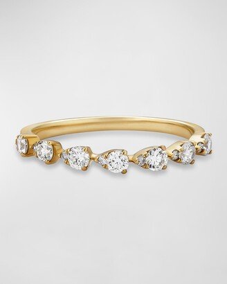 7 Pear Illusion Diamond Ring