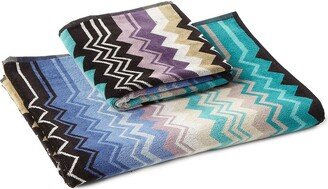 Giacomo chevron print towels (set of 2)