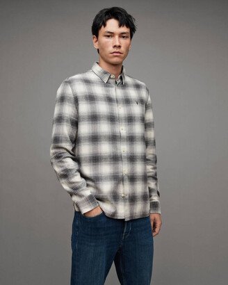 Omega Relaxed Fit Checked Flannel Shirt