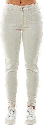 Crave Fame Juniors' Corduroy Mid-Rise Button-Waist Jeggings