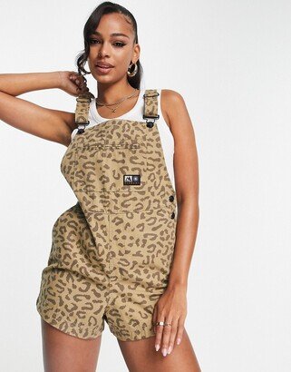 Comet overalls in leopard print