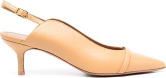 Marion 45mm leather slingback pumps