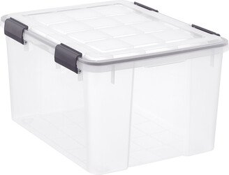 The 11 gal. Weathertight Garage Tote Clear