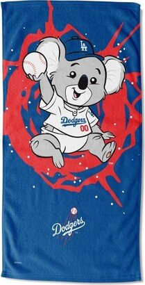 30x60 MLB Los Angeles Dodgers Mascot Printed Beach Towel