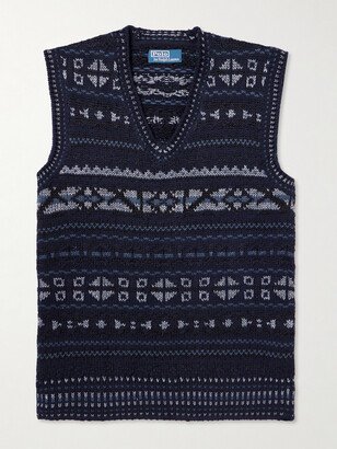 Fair Isle Cotton, Linen and Cashmere-Blend Sweater Vest