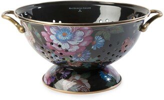 Flower Market Large Colander, Black