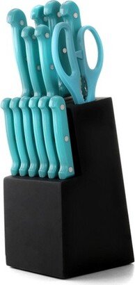 MegaChef 14 Piece Cutlery Set in Teal