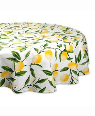 Lemon Bliss Print Table cloth 70 Round