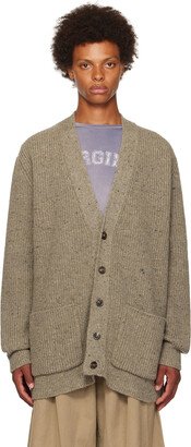 Beige Patch Pocket Cardigan