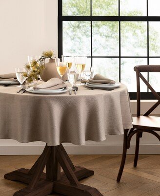 Laurel Solid Texture Water and Stain Resistant Tablecloth, 70 Round