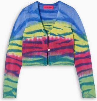 Frank cropped tie-dyed cashmere cardigan