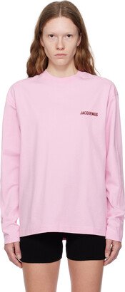 Pink Le Chouchou 'Le T-Shirt Pavane Manches Longues' Long Sleeve T-Shirt